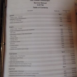 New Holland U80 Loader Landscaper Service Manual