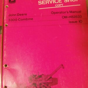 John Deere 3300 Combine Operator Manual