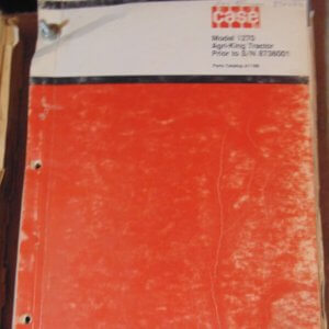 Case Agri-King 1270 Tractor Parts Manual