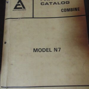 Allis Chalmers Model 7 Combine Parts Manual