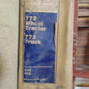 Caterpillar 772 Wheel Loader, 773 Truck 63G, 80S Service Manual