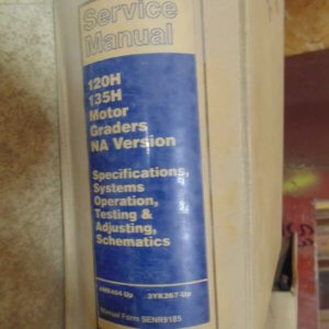 Caterpillar 120H, 135H Motor Graders Specifications, Systems, Operations, Testing, Adjusting & Schematics 4MK404, 3YK267 Service Manual