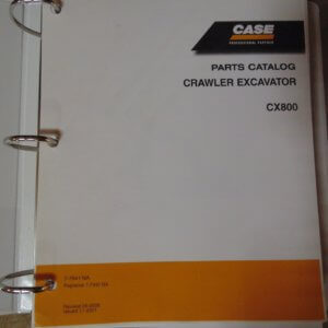 Case CX800 Crawler Excavator Parts Manual