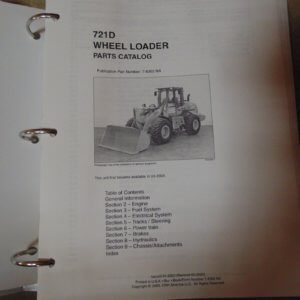 Case 721D Wheel Loader Parts Manual
