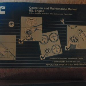 Cummins ISL Engine Operation & Maintenance Manual