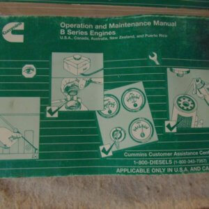 Cummins B Series Engines Operational & Maintenance Manual