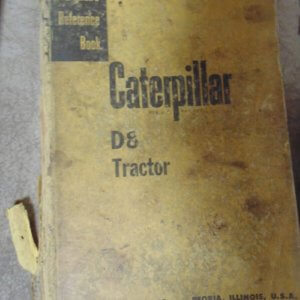 Caterpillar D8 Tractor Serviceman's Reference Manual
