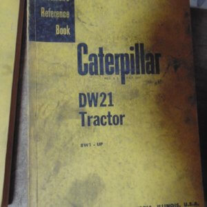 Caterpillar DW21 Tractor Serviceman's Reference Manual
