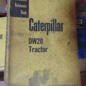Caterpillar DW20 Tractor Serviceman's Reference Manual