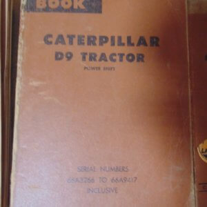 Caterpillar D9 Tractor Power Shift 66A3266 Parts Manual