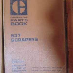 Caterpillar 637 Scraper 64M382, 91N583, 92N242, 26R1 Parts Manual