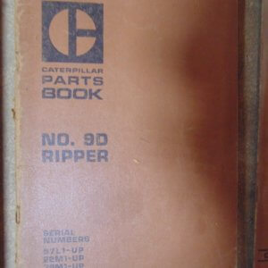 Caterpillar 9D Ripper 97L1, 22M1, 39M1, 40M1 Parts Manual