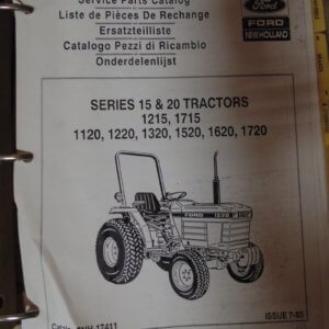 Ford New Holland 1215, 1715, 1120 1220, 1320, 1520, 1620, 1720 Tractors Parts Manual