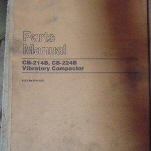 Caterpillar CB-214B, CB-224B Vibratory Compactor Parts Manual