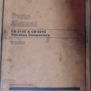 Caterpillar CB-214C, CB-224C Vibratory Compactor 9XK1 Parts Manual