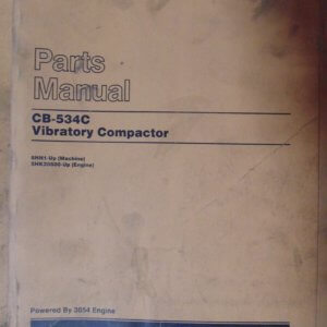 Caterpillar CB-534C Vibratory Compactor 5HN1 Parts Manual