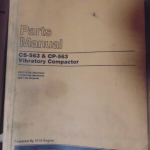 Caterpillar CS-563, CP-563 Vibratory Compactor 8XF779, 1YJ385 Parts Manual