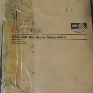 Caterpillar CB-634C Vibratory Compactor 3BR1 Parts Manual