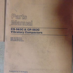Caterpillar CS-563C, CP-563C Vibratory Compactor 4LN1, 5KN1 Parts Manual