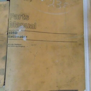 Caterpillar 225D Excavator 2SJ1 Parts Manual