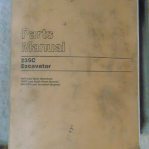 Caterpillar 235C Excavator 5AF1 Parts Manual