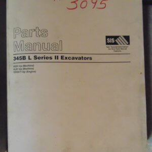 Caterpillar 345B L Series II Excavator AGS1, ALB1 Parts Manual