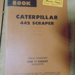 Caterpillar 442 Scraper 83E1 to 83E682 Parts Manual