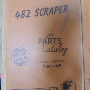 Caterpillar 482 Scraper 72E1 Parts Manual