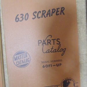 Caterpillar 630 Scraper 60F1 Parts Manual