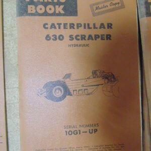 Caterpillar 630 Scraper Hydraulic 10G1 Parts Manual