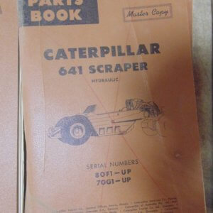 Caterpillar 641 Scraper 80F1, 70G1 Parts Manual