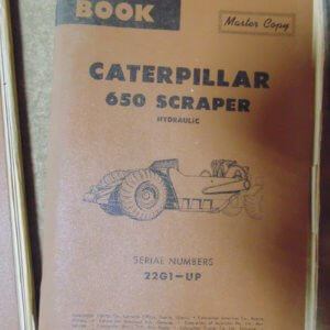 Caterpillar 650 Scraper 22G1 Parts Manual