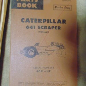 Caterpillar 641 Scraper 80F1 Parts Manual