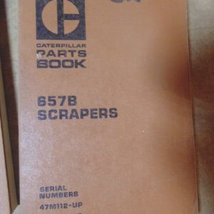 Caterpillar 657B Scraper 47M112, 53K638 Parts Manual