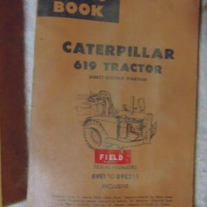 Caterpillar 619 Tractor Direct Electric Start 89E1 Parts Manual