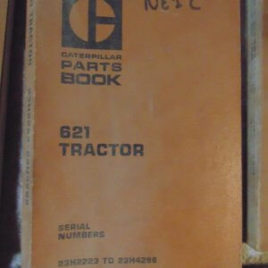 Caterpillar 621 Tractor 23H2223 Parts Manual