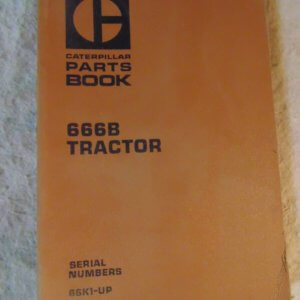 Caterpillar 666B Tractor 66K1 Parts Manual