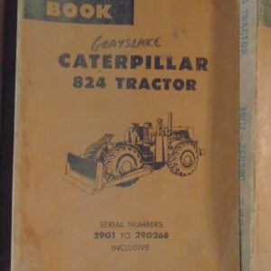 Caterpillar 824 Tractor 29G1 Parts Manual