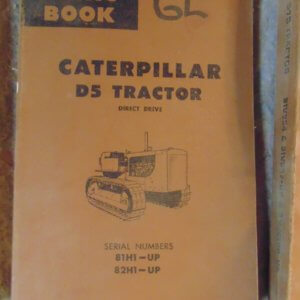 Caterpillar D5 Tractor 81H1, 82H1 Parts Manual