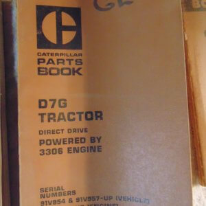Caterpillar D7 Tractor 91V954 Parts Manual