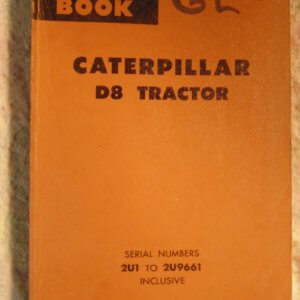 Caterpillar D8 Tractor 2U1 Parts Manual