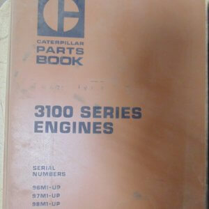 Caterpillar 3100 Series Engines 96M1, 97M1, 98M1 Parts Manual