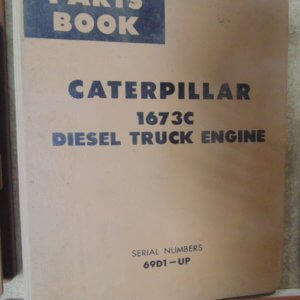 Caterpillar 1673C Diesel Truck Engine 69D1 Parts Manual