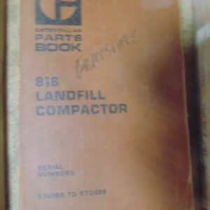 Caterpillar 816 Landfill Compactor 57U198 Parts Manual