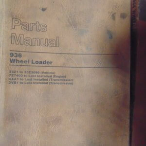 Caterpillar 936 Wheel Loader 33Z1 Parts Manual