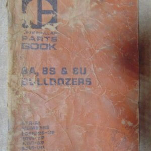 Caterpillar 8A, 8S, 8U Bulldozer 28E, 29V1, 30V1, 60V1, 34W1 Parts Manual