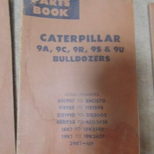 Caterpillar 9A, 9C, 9R 9S, 9U 18K1, 19K1, 39K1 Bulldozer Parts Manual