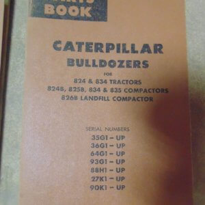 Caterpillar Bulldozer for 824 & 834 Tractor; 824B, 825B, 834, 835 Compactors; 826B Landfill Compactor 35G1, 36G1, 64G1, 93G1, 88H1, 27K1, 90K1 Parts Manual