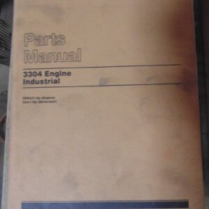 Caterpillar 3304 Industrial Engine 2B9537 Parts Manual