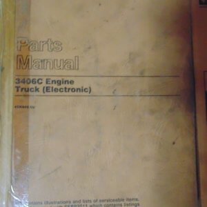 Caterpillar 3406C Engine Truck Electric 4CK846 Parts Manual